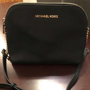 Michael Kors Cindy Saffiano Dome Crossbody bag.